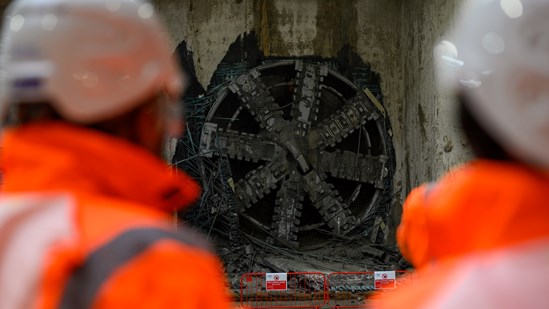 HS2's Atlas Road Logistics Tunnel breaks through into Old Oak Common Box cropped: HS2's Atlas Road Logistics Tunnel breaks through into Old Oak Common Box cropped