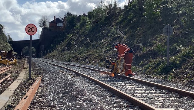 Work to replace Stourbridge Town branch line taking place