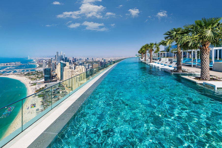 Dubai rooftop pool - 'Tailor-Made Travel by Saga'