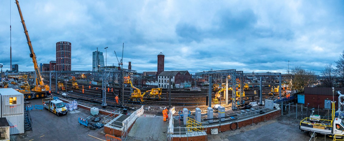 Time-lapse footage shows Network Rail successfully complete Christmas upgrades at Leeds station: Network Rail carrying out christmas upgrades at Leeds station
