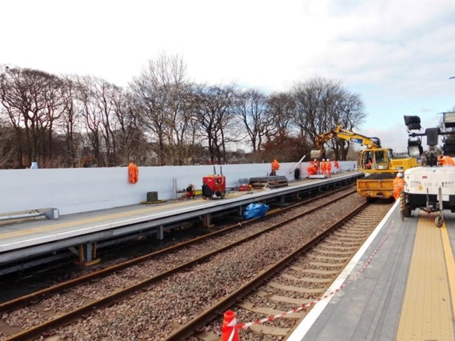 Livingston South station redevelopment programme revised: 8 April Platfrom finishing works-2