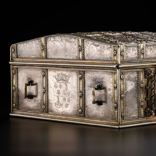 Silver casket owned by Mary, Queen of Scots