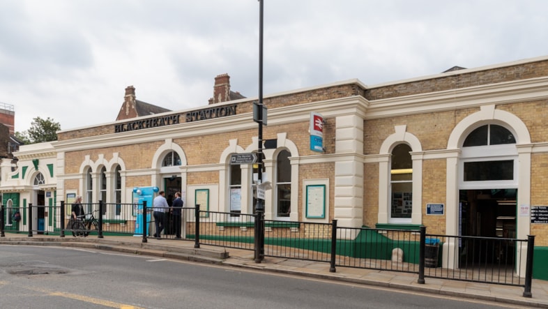 Blackheath station marks 176th birthday with a £1.7million heritage makeover: Blackheath station entrance refurbished