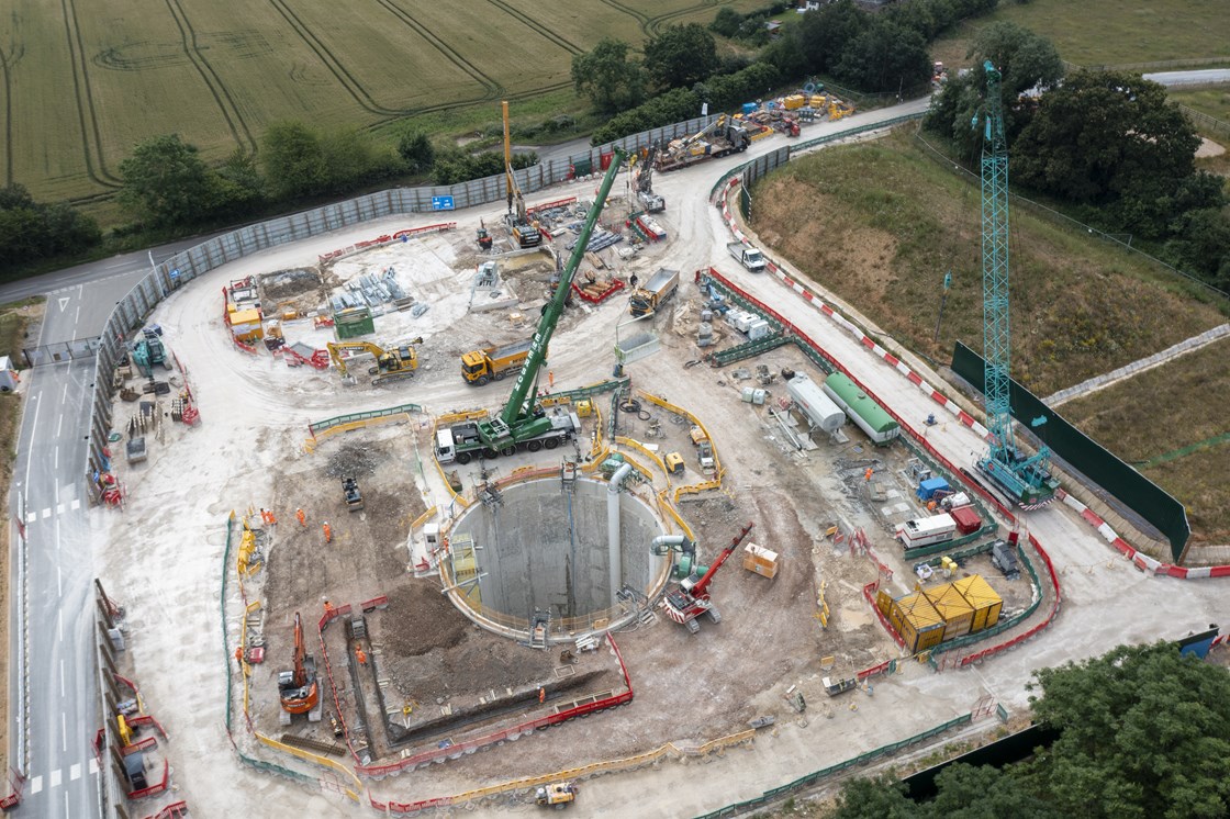 Chalfont St Peter vent shaft excavation July 2021 3