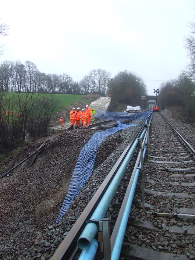 Stonegate landslip site