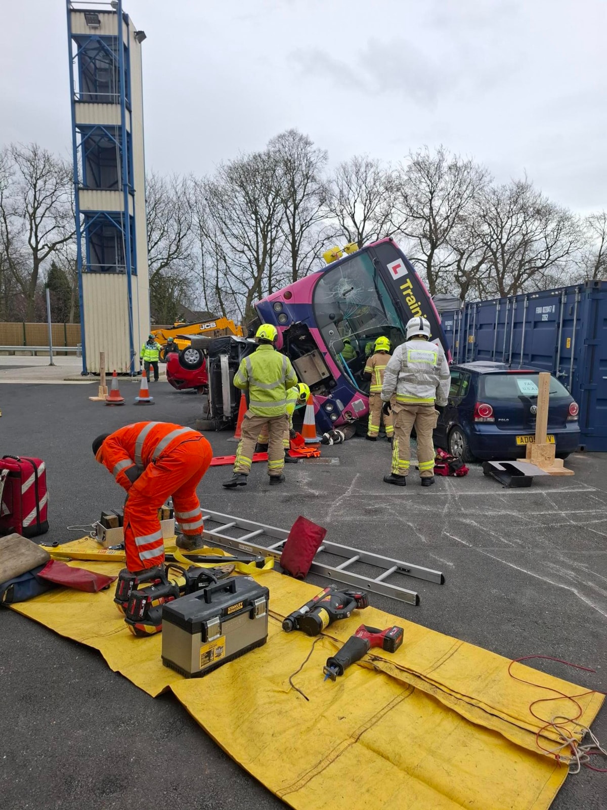 West Yorks Fire & Rescue Service training bus-3