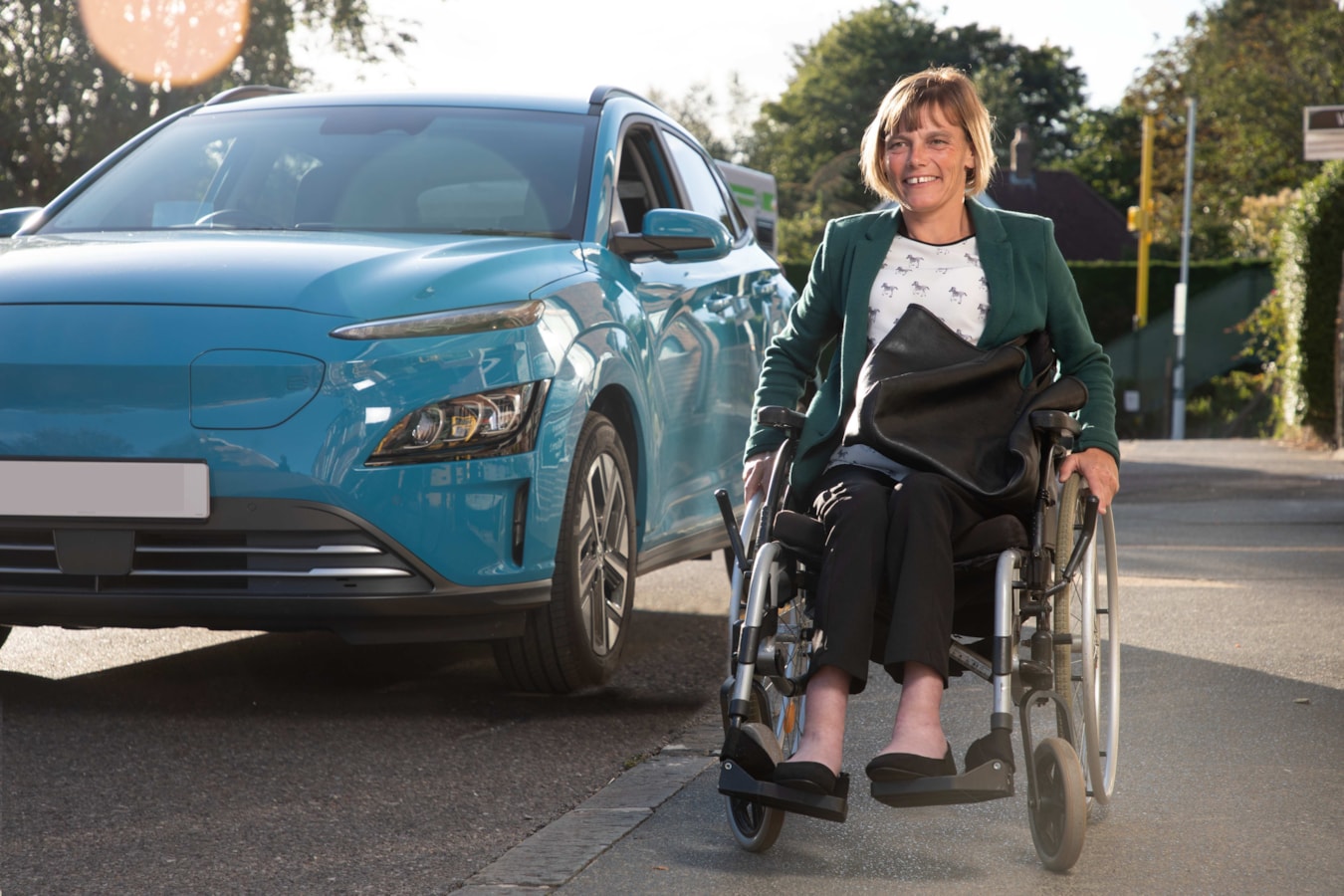 disabled person with car
