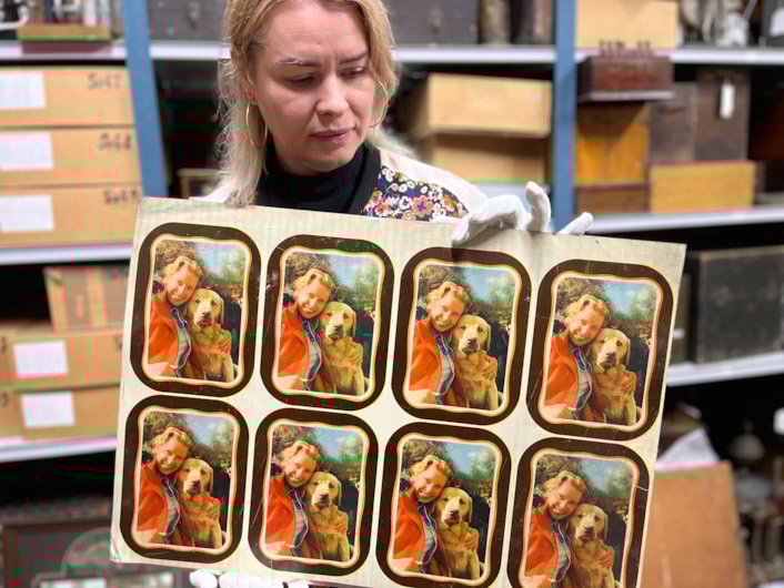 Leeds Industrial Museum store clean: Experts have been hard at work carrying out a detailed inventory of Leeds Industrial Museum's storage area this week, which contains hundreds of objects collected, donated and stored over several generations.
Among the vast selection  is a beautiful catalogue of corporate Christmas cards and calendars printed in the 1950s, vibrant steel signs advertising vintage businesses alongside a series of metal sheets carrying the adorable designs for Leeds-made toffee tins.
Also found among the shelves is a fascinating collection exploring the history of Kirkstall Forge including a photograph of the Kirkstall Forge Home Guard in full uniform.
Pictures is assistant curator Amy Jenkinson with part sof the collection.