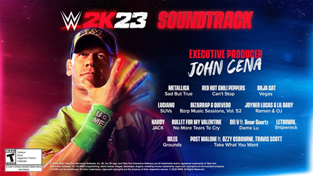 WWE 2K23 Soundtrack Hero Image