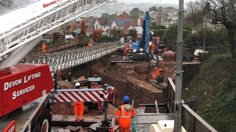 Torbay Road bridge replacement work to be extended by a month: The old Torbay Road bridge structure has now been lifted out