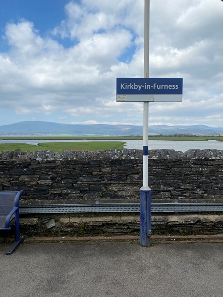 This image shows the view at Kirkby-in-Furness on the Furness line