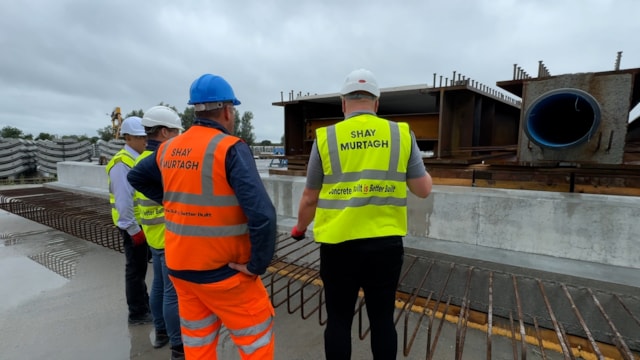 Teams inspecting Greek Street bridge components in Ireland: Teams inspecting Greek Street bridge components in Ireland