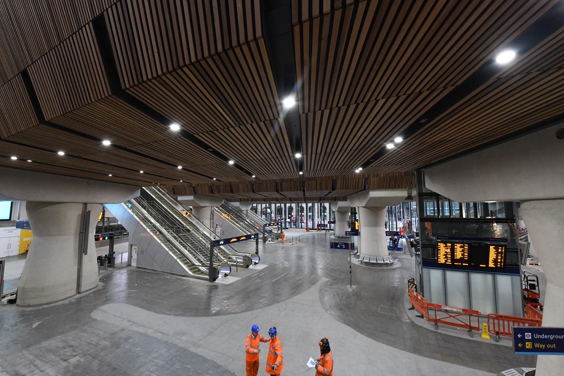 London Bridge Jan 1: London Bridge's new concourse, pictured just before it opened fully for the first time