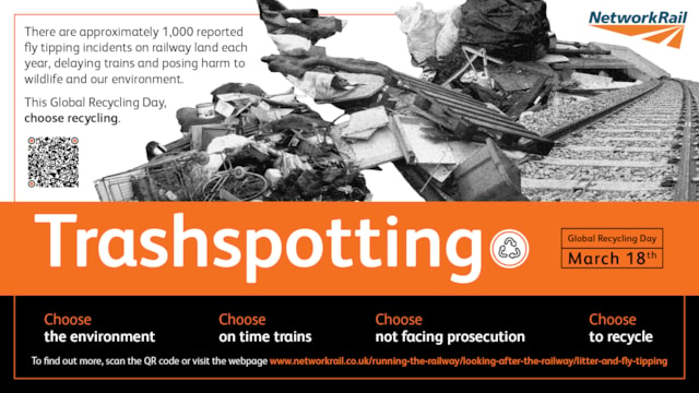 Get litter-ate: A fifth of people living in the south west don’t know fly-tipping is a crime reveals new research by Network Rail: Trashspotting 1920x1080