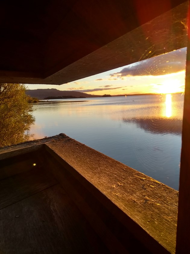Loch Leven NNR - Sunrise from Mill Hide - Copyright David Alston