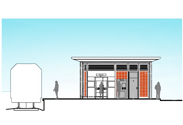 Proposed Smitham Station: PLan shows how the new building at Smitham station will look