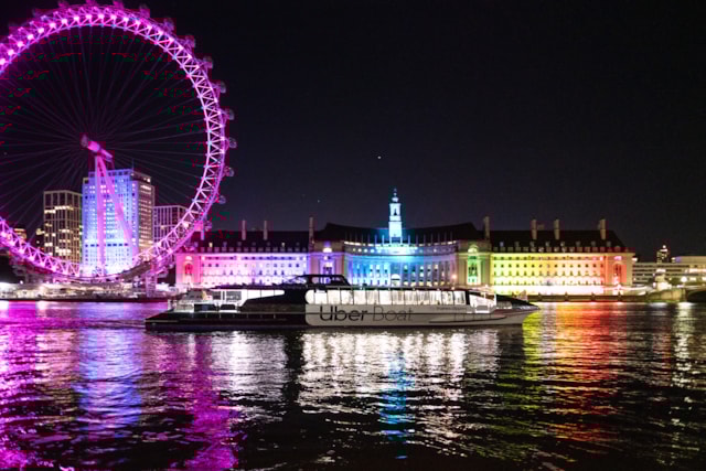Enjoy a boat ride along the Thames with Uber Boat by Thames Clippers