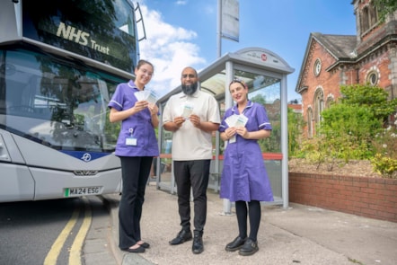 Leeds Teaching Hospitals NHS Trust, Mubarak Mahmed, First Bus, with Nada Abdul-Majid, Specialist Midwife Health Equity-3