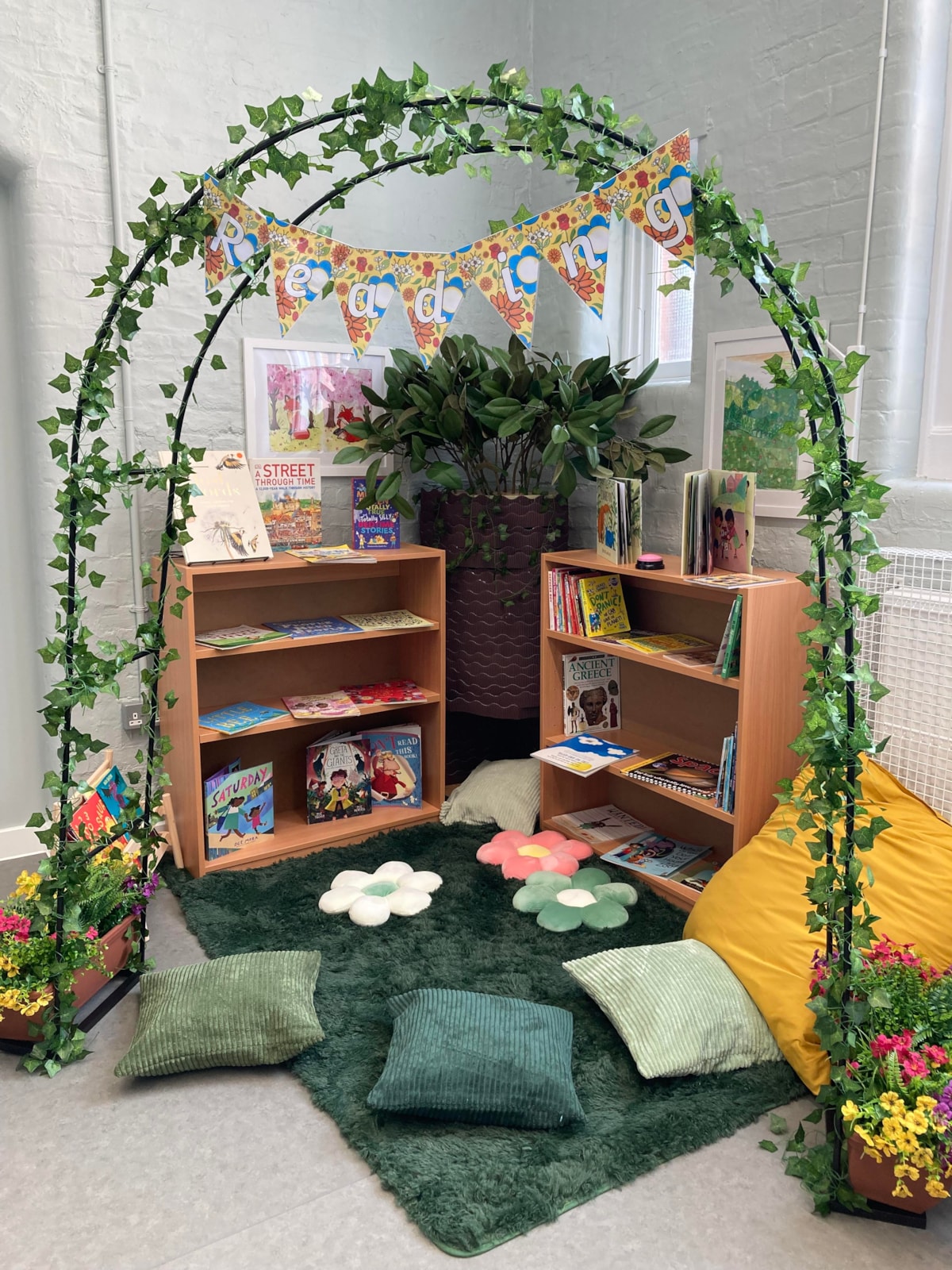 The reading corner at The Meadow at Sebright Primary School, the new space for children with speech, language and communication needs