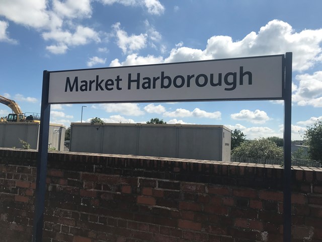 Passengers urged to plan ahead as six days of major work at Leicestershire railway station begins today: MH station sign