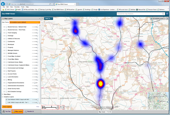 A heatmap shows engineers potential problem areas