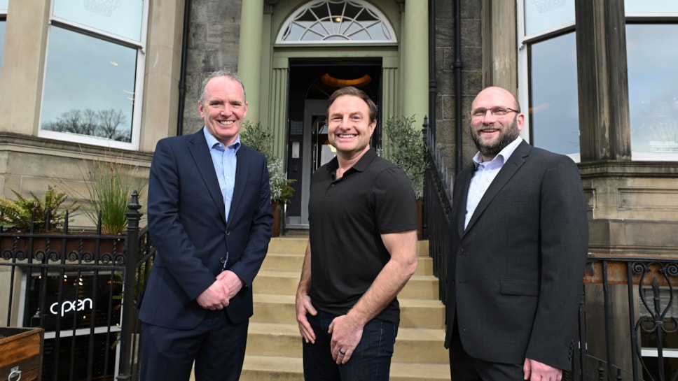 Pic 2 - (l-r) Scottish Enterprise Chief Executive Adrian Gillespie, Launchpad Build CFO Jon Quick and UK Head of Software Tim Chamberlain