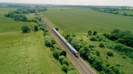 New train aerial Doncaster