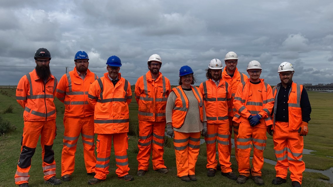 NR and NRW team with estuary background