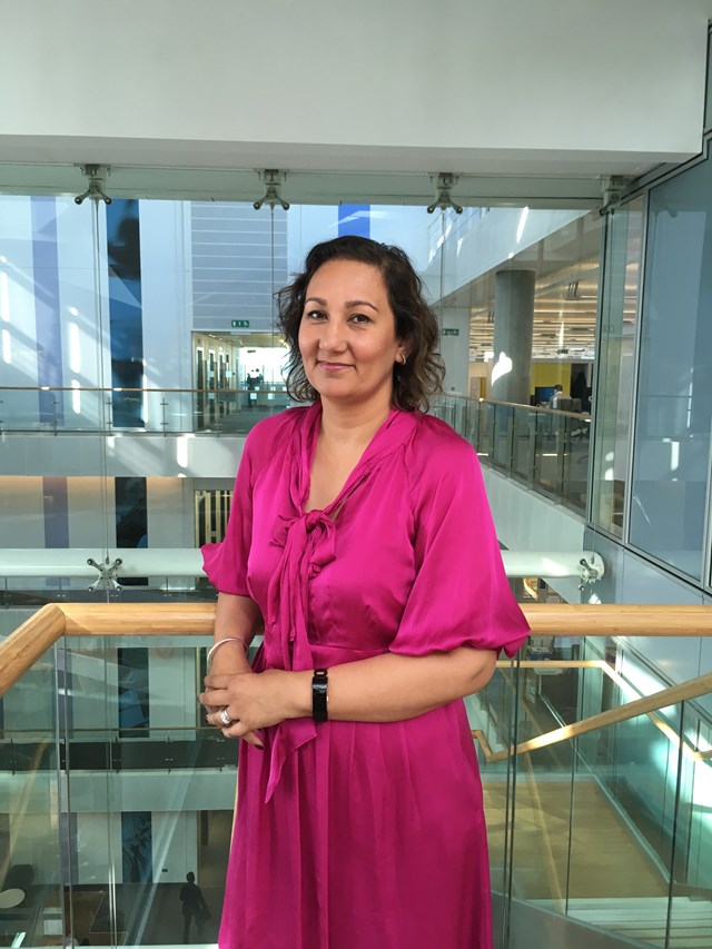 Mona Sihota, national professional head of asset protection and optimisation - balcony, portrait: Open for Business, ASPRO