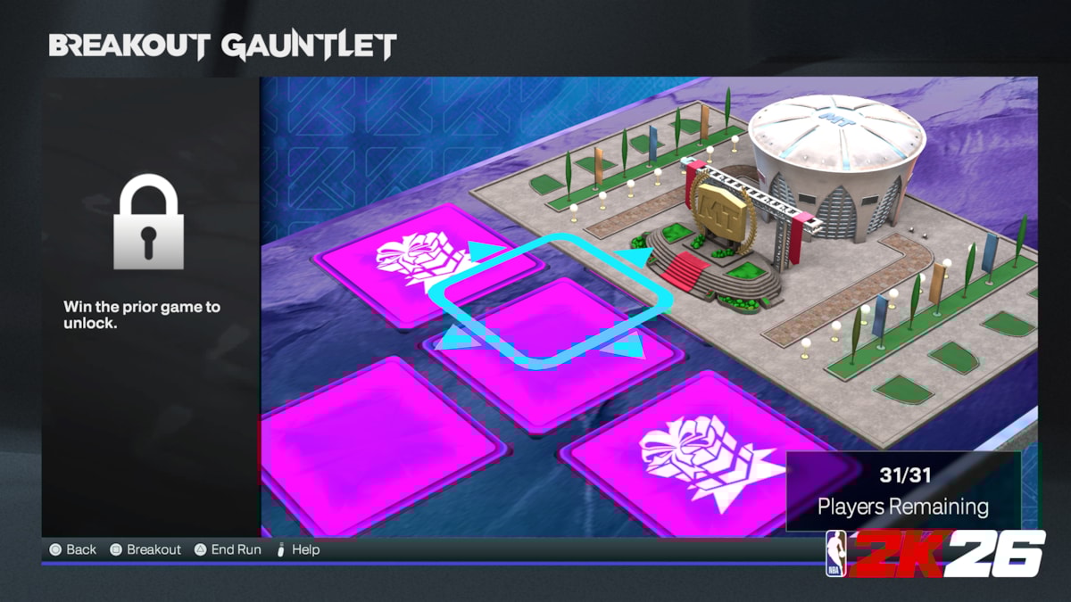 NBA 2K26 MyTEAM Breakout Gauntlet