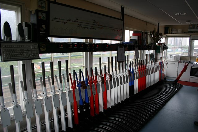 Bury St Edmunds signal box, Suffolk: Bury St Edmunds signal box, Suffolk

Photograph copyright: Network Rail / Charles Weightman