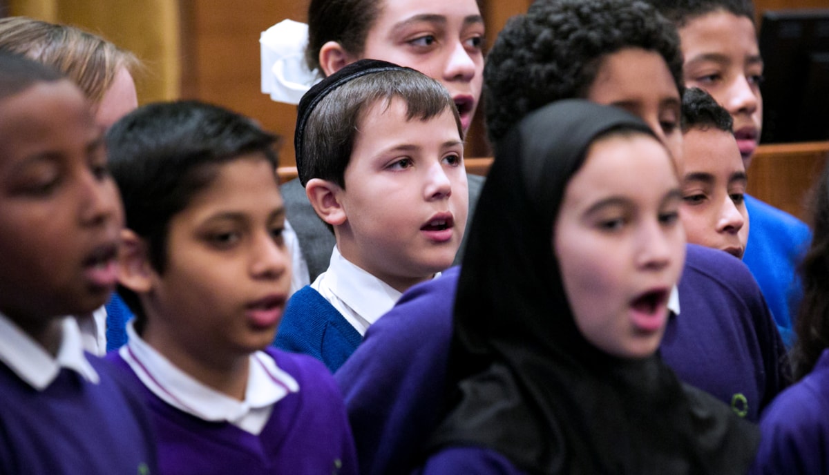 Simon Marks Jewish Primary School & The Olive School Hackney sing ‘Heal the World’ (Michael Jackson)