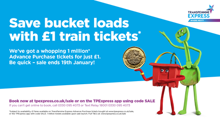 TPE launches £1 ticket sale-2