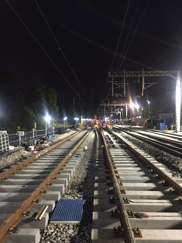 North Wembley junction - new track installed