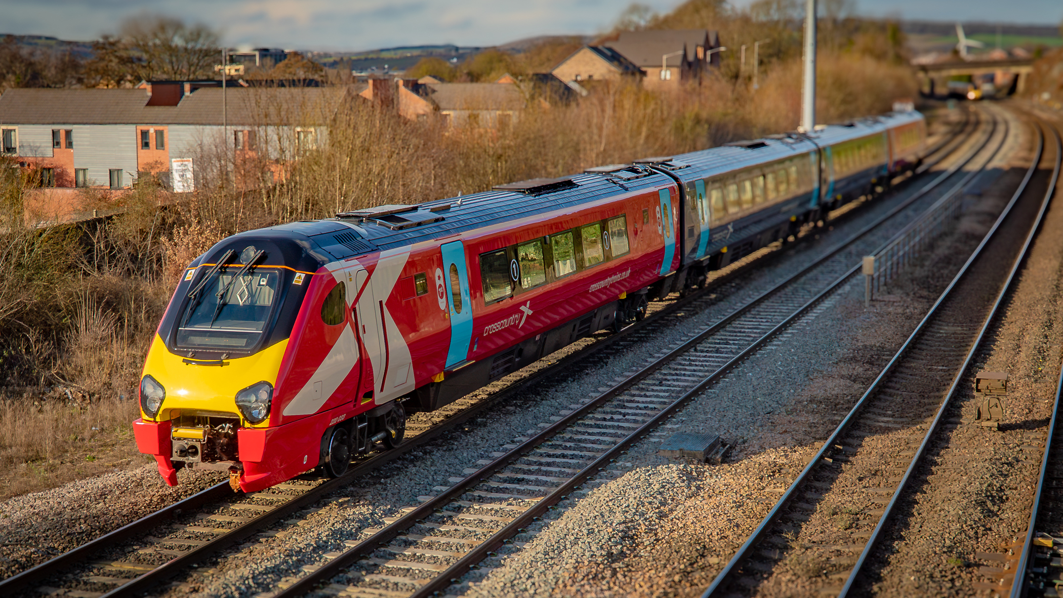 Refurbished CrossCountry Voyager near Chesterfield