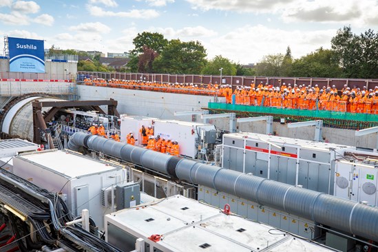 HS2 celebrates as first giant London tunnelling machine is switched on-4: HS2 celebrates as first giant London tunnelling machine is switched on-4
