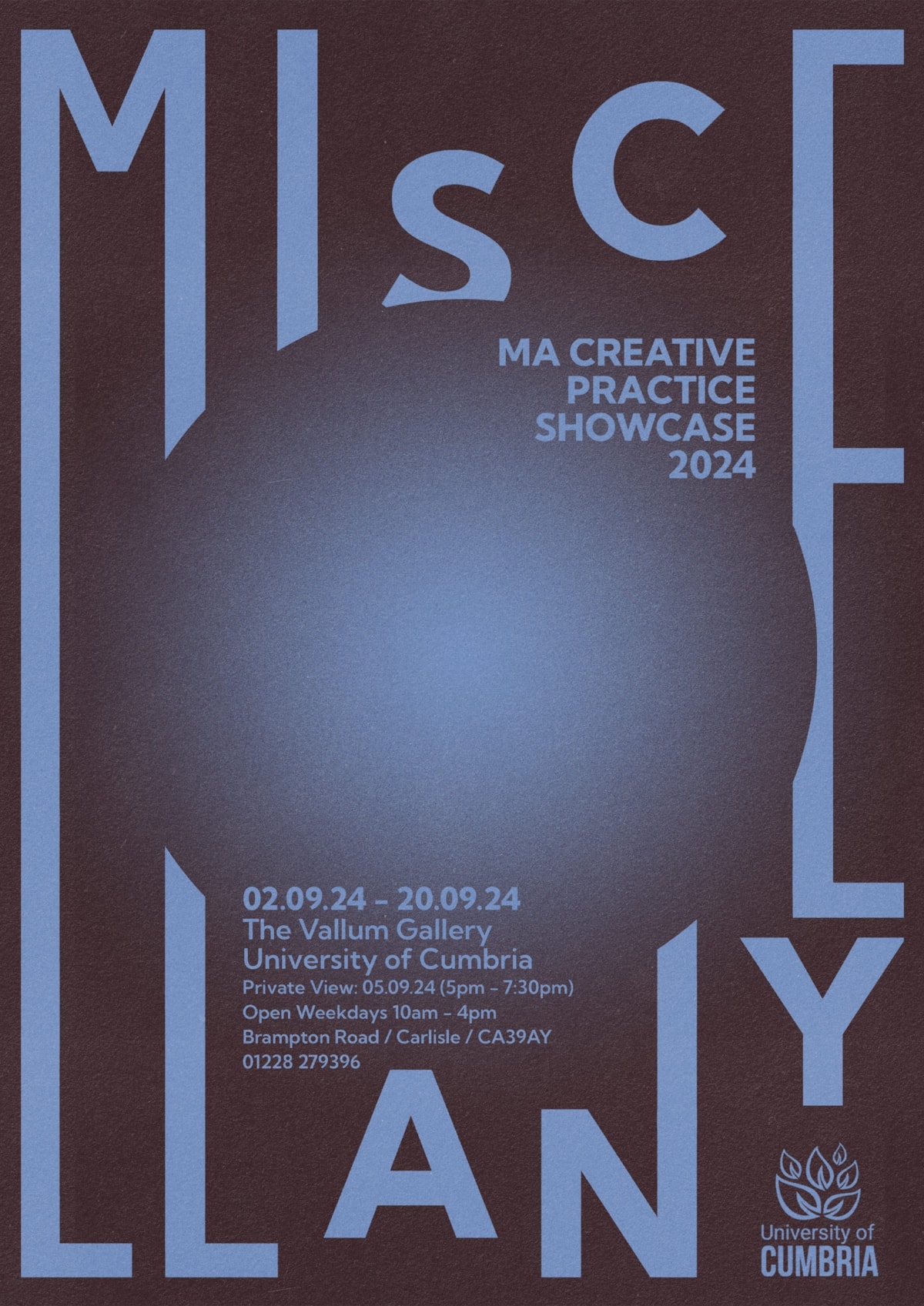 MISCELLANY — MA Creative Practice showcase poster