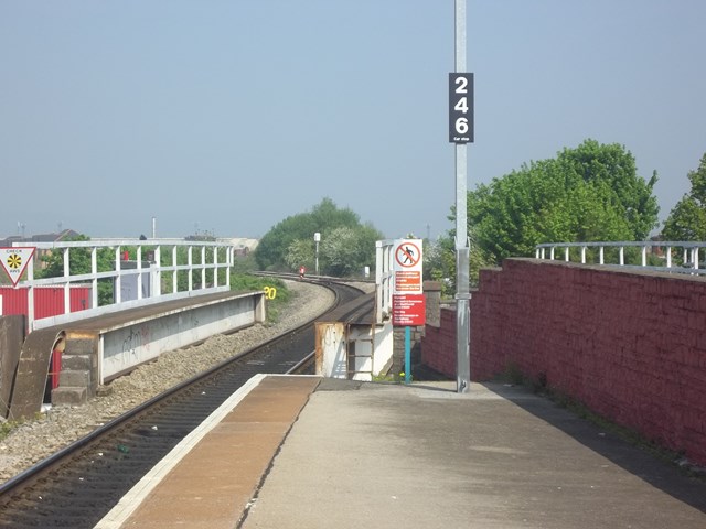 Trespassing on the tracks, Grangetown, Cardiff