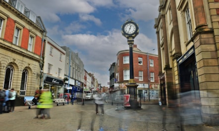 People walking in Stourbridge town centre