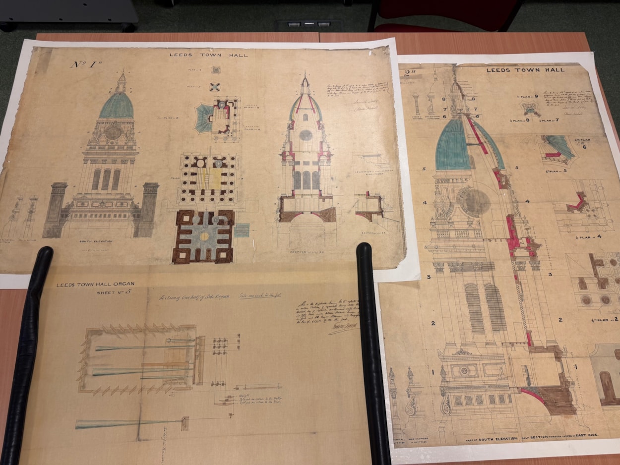 Leeds Town Hall clock tower: Created in 1857, a year before the building was opened by Queen Victoria, the elaborate illustrations are part of the collection at West Yorkshire Archives Service and include the classical stonework and emblematic owls adorning the tower exterior.
They were prepared as part of the “articles agreement” put together by contractors Addy and Nicholls, who took on the mammoth task of constructing the tower.