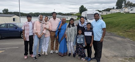 Siji Salimkutty and his family