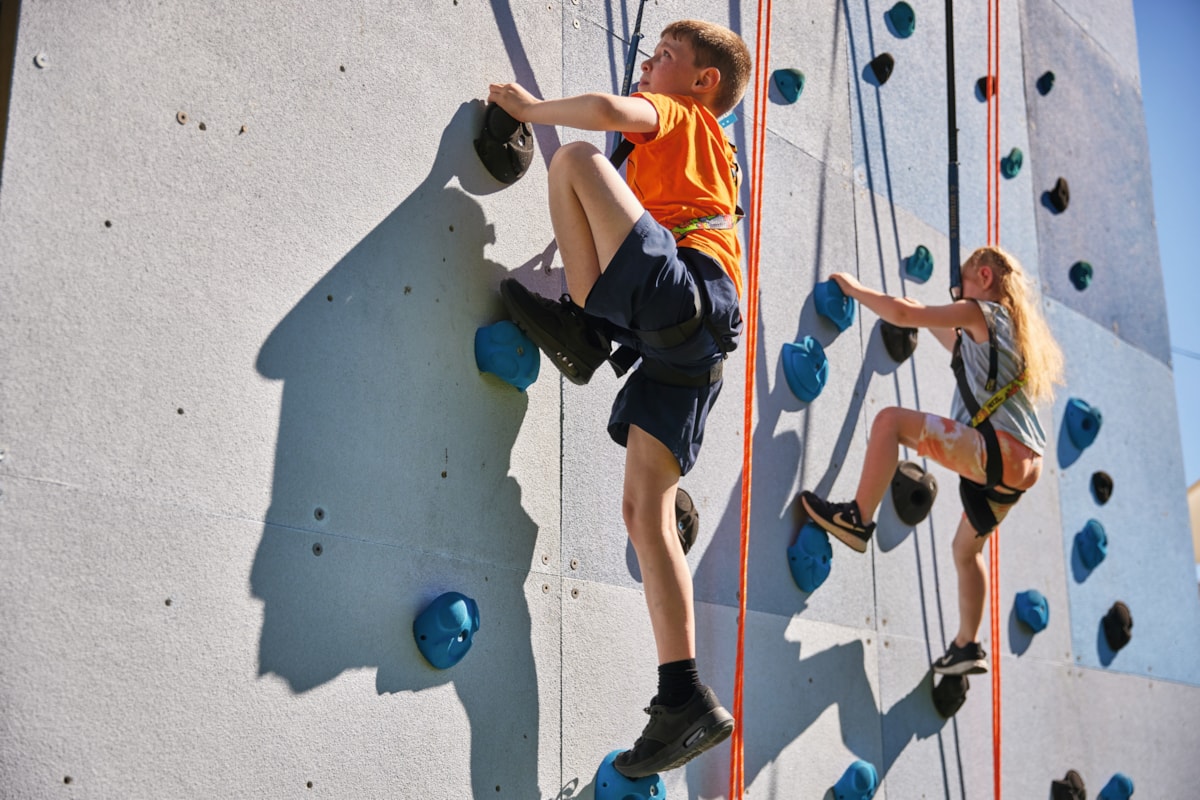 Climbing Wall at Cleethorpes Beach