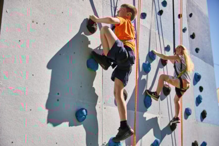 Climbing Wall at Cleethorpes Beach