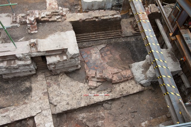 Roman Ruins - Borough Viaduct: The ruins, which are believed to be one of the biggest Roman find in London on the south side of the River Thames, have been uncovered during work for the Thameslink programme on the corner of London Bridge Street and Borough High Street.