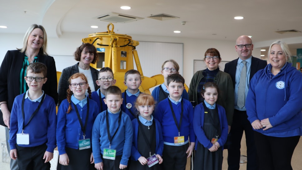 Youngsters and teachers from Royal Cross Primary School for Deaf Children joined Lancashire County Council Leader, Councillor Phillippa Williamson and Councillors Shaun Turner and Jayne Rear