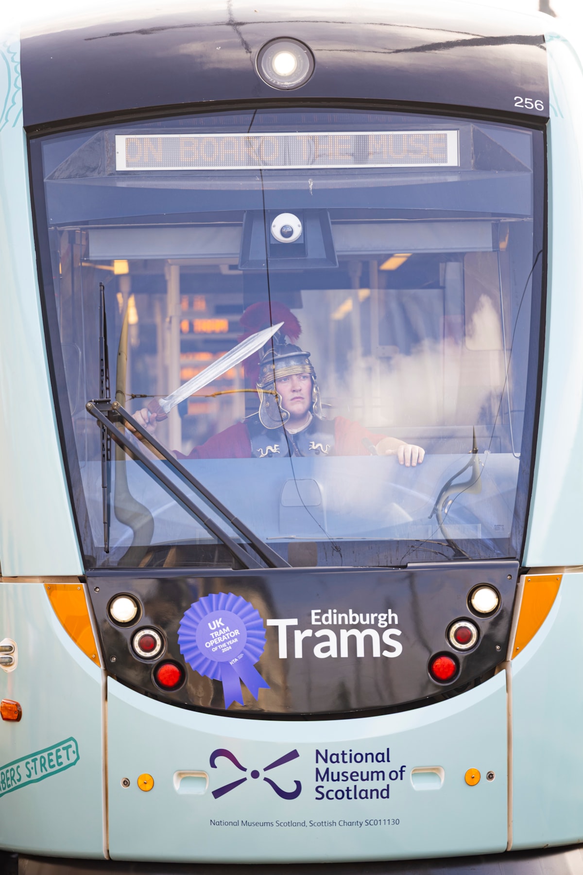 The National Museum of Scotland Tram launched this morning, 4 July. Photo (c) Duncan McGlynn (2)