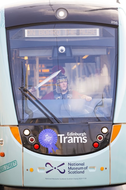 The National Museum of Scotland Tram launched this morning, 4 July. Photo (c) Duncan McGlynn (2)