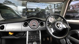 Mitie has launched an innovative, fully mobile car simulator to better train its 3,000 fleet drivers.: Mitie has launched an innovative, fully mobile car simulator to better train its 3,000 fleet drivers.