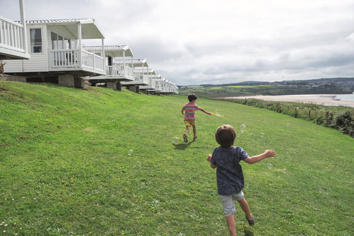 Kids Playing at Riviere Sands