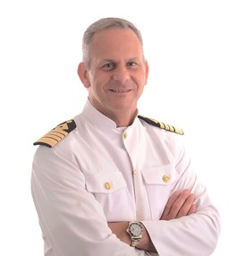 Captain Jason Ikiadis: Captain Jason Ikiadis is one of Saga Cruises' Captains who joined the cruise liner in 2021